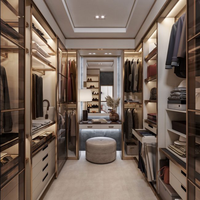 Luxury Walk-in Closet for your Luxury Bedroom Interior Design